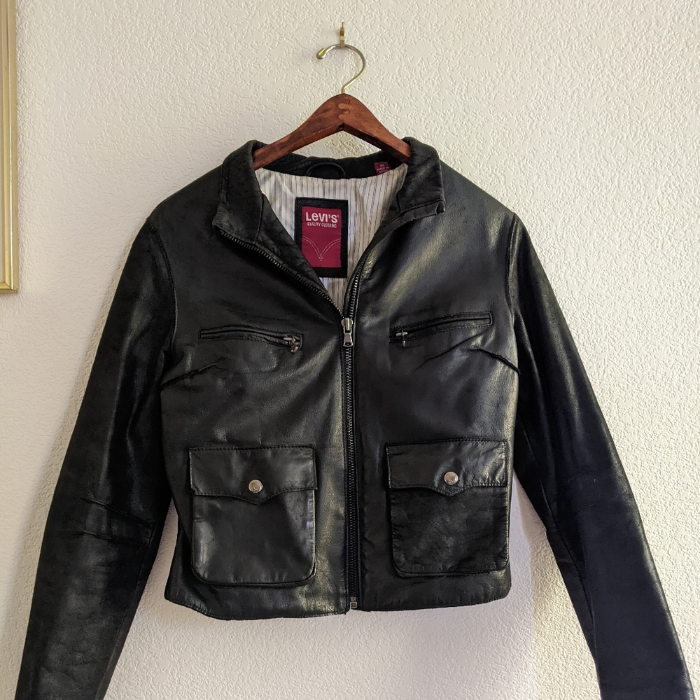 Levi's leather moto jacket